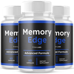(3 Pack) Memory Edge Nootropic Natural Brain Supplement MemoryEdge 180 Capsules