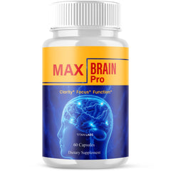 (1 Pack) Max Brain Pro Advanced Natural Brain Support MaxBrainPro 60 Capsules