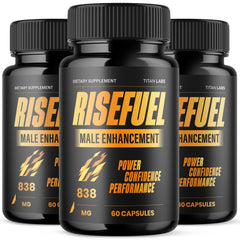 (3 Pack) RiseFuel Advanced Male Health Support Supplement Rise Fuel 180 Capsules