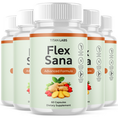 (5 Pack) Flex Sana Advanced Joints & Mobility Support Formula FlexSana 300 Capsules