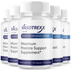 (5 Pack) Vasotrexx Prostate & Bladder Health Support Vaso Trexx 300 Capsules