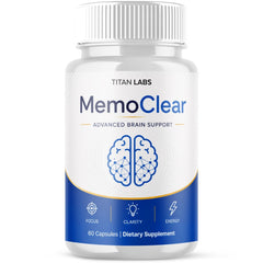 (1 Pack) MemoClear Advanced All Natural Brain Health Support Memo Clear 60 Capsules