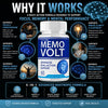 Image of Memo Volt Nootropic Natural Brain Health Support Supplement MemoVolt 120 Capsule