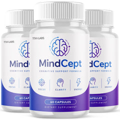 (3 Pack) MindCept Nootropic All Natural Brain Supplement Mind Cept 180 Capsules