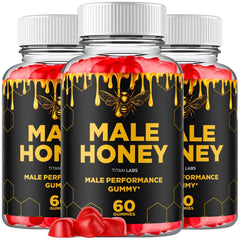 (3 Pack) Male Honey Gummy Advanced Male Support Supplement MaleHoney 180 Gummies