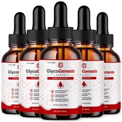 (5 Pack) Glyco Genesis Drops Blood Health Support Supplement GlycoGenesis 150 Servings