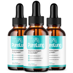 (3 Pack) PureLung Drops Advanced Lungs Health Support Pure Lung 90 Servings