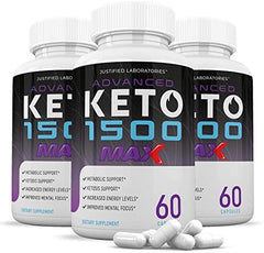 (3 Pack) Advanced Keto 1500 Max 180 Capsule - LEIXSTAR