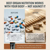 Image of FORGEBODY® Beef Organ Complex 60 Capsules – 100% Grass Fed Beef Organ Supplement