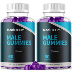 (2 Pack) MediBloom Gummy Advanced Male Support Supplement Medi Bloom 120 Gummies