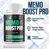 Image of (1 Pack) Memo Boost Pro Nootropic Natural Brain Support MemoBoostPro 60 Capsules