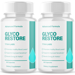 (2 Pack) Glyco Restore Advanced Blood Support Formula GlycoRestore 120 Capsules