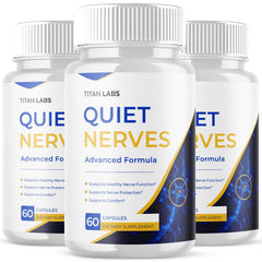 (3 Pack) Quiet Nerves Nootropic Nerve Support Supplement QuietNerves 180 Capsule