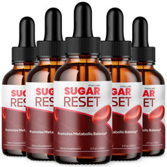 (5 Pack) Sugar Reset Drops Blood Health Support Formula SugarReset 150 Servings
