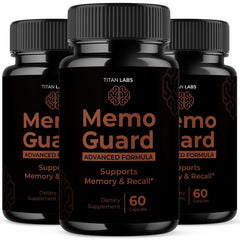 Memo Guard Nootropic Natural Brain Health Support Formula MemoGuard 180 Capsules