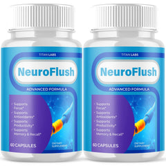(2 Pack) NeuroFlush Advanced Nootropic Nerve Support Supplement Neuro Flush 120 Capsules