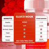 Image of (3 Pack) Gluco Nour Advanced Blood Health Support Formula GlucoNour 180 Capsules