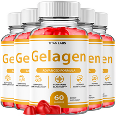 (5 Pack) Gelagen Gummy Advanced Skin Health Support Formula Gela Gen 300 Gummies