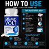 Image of Memo Volt Nootropic Natural Brain Health Support Supplement MemoVolt 120 Capsule
