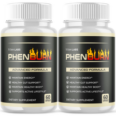 (2 Pack) PhenBurn Advanced Energy & Fitness Support Formula Phen Burn 120 Capsules