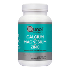 Qunol Calcium 3 in 1 Tablets with Calcium, Magnesium & Zinc for Immune Support Supplement, 270 Count - ARMOLEY