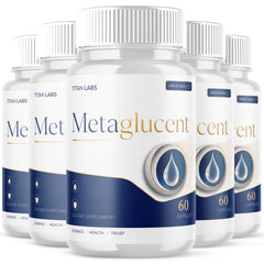 (5 Pack) Metaglucent Advanced Blood Health Support Formula Meta Glucent 300 Caps