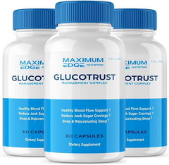 (3 Pack) Glucotrust Supplement 180 Capsules