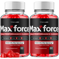(2 Pack) Max Force Gummys Advanced Male Support Supplement MaxForce 120 Gummies