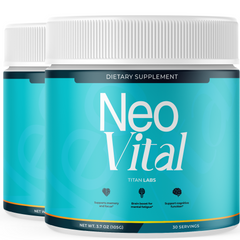 (2 Pack) Neo Vital Powder All Natural Brain Support Formula NeoVital 60 Servings