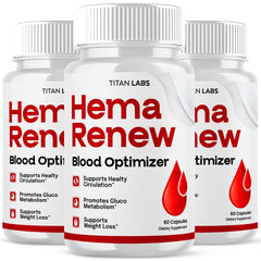 Hema Renew Pills Advanced Blood Health Support Supplement HemaRenew 180 Capsules