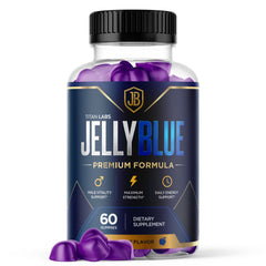 (1 Pack) JellyBlue Gummys Male Health Support Supplement Jelly Blue 60 Gummies