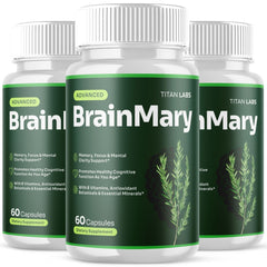 (3 Pack) BrainMary Advanced Natural Brain Support Formula Brain Mary 180 Capsule