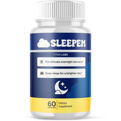 (1 Pack) Sleepem Pills Advanced Formula Brain Health Support Supplement 60 Capsules