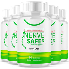 (5 Pack) Nerve Safe Pills Nootropic Nerve Health Support Supplement NerveSafe 300 Capsule