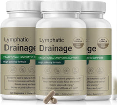 (3 Pack) Lymphatic Drainage Supplement, Lymphatic Drainage Capsules with Dandelion, Burdock, Cleavers & Echinacea, Supports Bloating, Fluid Balance & Daily Lymphatic Wellness – 360 Capsules