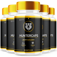 Huntercaps Advanced Supplement Pills for Men with Natural Ingredients 300 Capsules