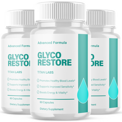 (3 Pack) Glyco Restore Advanced Blood Support Formula GlycoRestore 180 Capsules