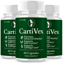 CartiVex Advanced Joints and Mobility Support Supplement Carti Vex 180 Capsules