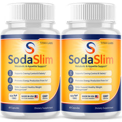 (2 Pack) SodaSlim Advanced Energy & Fitness Support Formula Soda Slim 120 Capsules