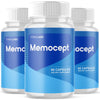 Image of (3 Pack) Memocept Nootropic Natural Formula Brain Supplement Memo Cept 180 Capsules