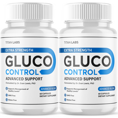 (2 Pack) Gluco Control Advanced Blood Support Formula GlucoControl 120 Capules