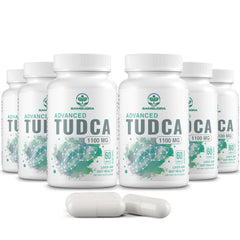 (6 Pack) TUDCA Supplements 1100mg - Advanced Ultra Strength Bile Salt TUDCA Support, TUDCA Liver Supplements for Liver Cleanse Detox and Repair, 360 Capsules