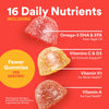 Image of SmartyPants Kids Multivitamin Gummies - Improved Formula: Omega 3 60 Count (30 Day Supply)