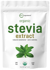 Pure Organic Stevia Powder, 8 Ounces, 1418 Serving - ARMOLEY