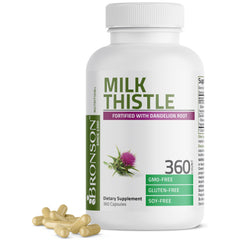 Bronson Milk Thistle Silymarin Marianum 90 Capsules