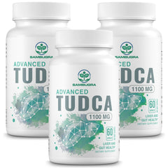 (3 Pack) TUDCA 1100mg for Liver Cleanse Detox and Repair, Advanced TUDCA Supplements, Ultra Strength Bile Salt TUDCA Liver Supplement, 180 Capsules