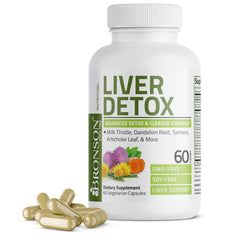 Bronson Liver Detox Advanced Detox 60 Vegetarian Capsules - ARMOLEY