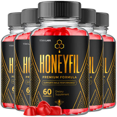 (5 Pack) Honeyfil Gum Advanced Male Health Support Formula Honey Fil 300 Gummies