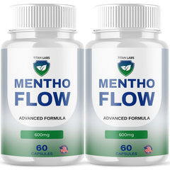 (2 Pack) Mentho Flow Advanced Energy & Wellness Formula MenthoFlow 120 Capsules