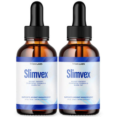 (2 Pack) Slimvex Drops Natural Health & Fitness Supplement Slim Vex 60 Servings